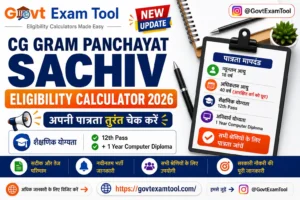 CG PRD Sachiv Eligibility Calculator