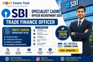 SBI Specialist Cadre Officer Recruitment 2026
