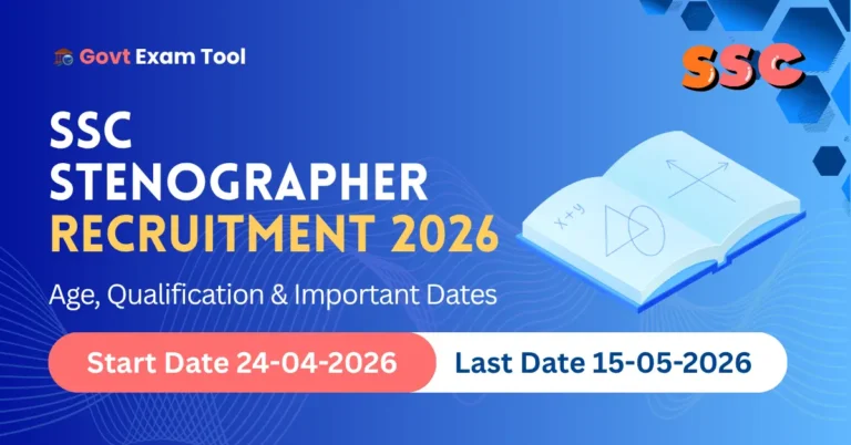 SSC Stenographer Recruitment 2026