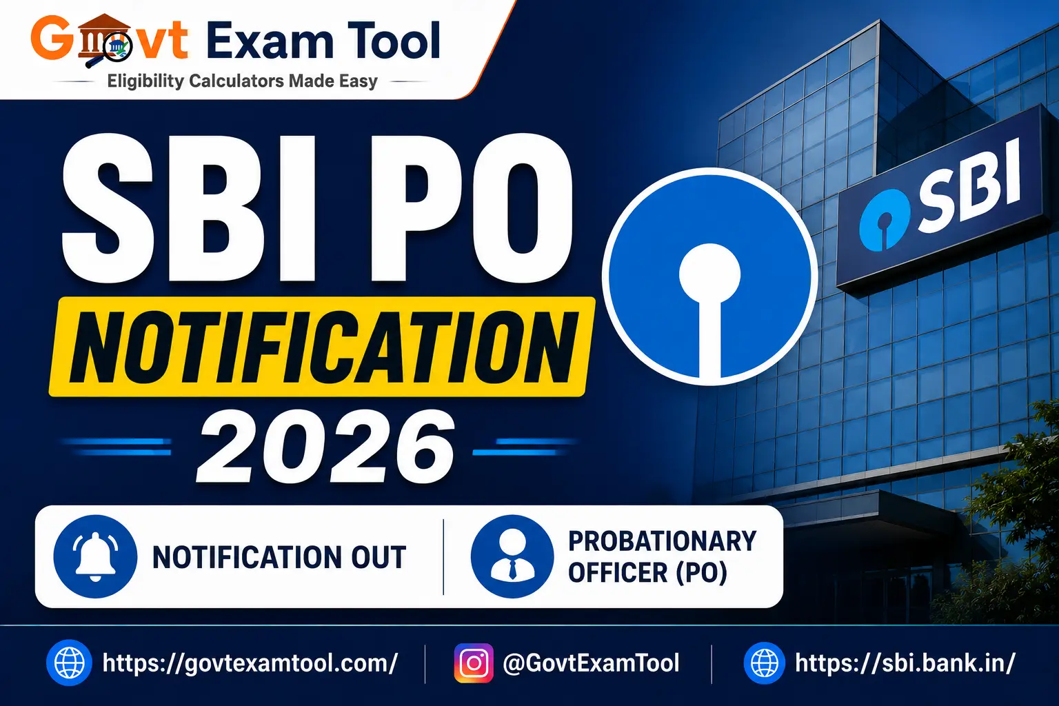 SBI PO Notification 2026