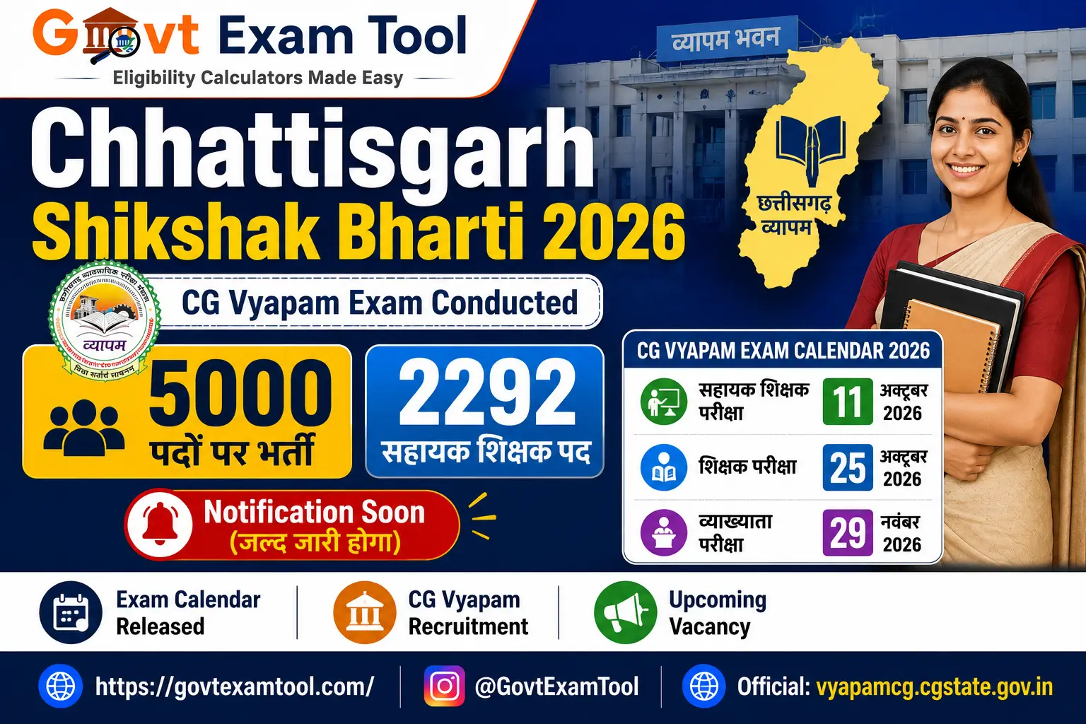 Chhattisgarh Shikshak Bharti 2026
