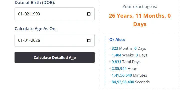 Age Calculator Tool Image